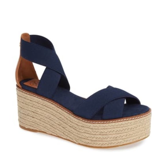 Tory Burch Frieda Espadrille Platform 6 - Picture 1 of 12